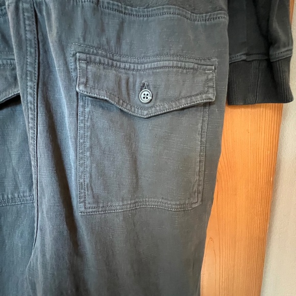 James Perse Mixed Media Utility Jumpsuit, Black, James Perse Size 1, NWT - Picture 6 of 16